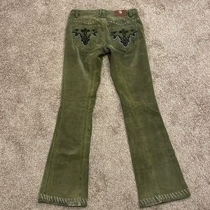 Green vintage flare pants💚